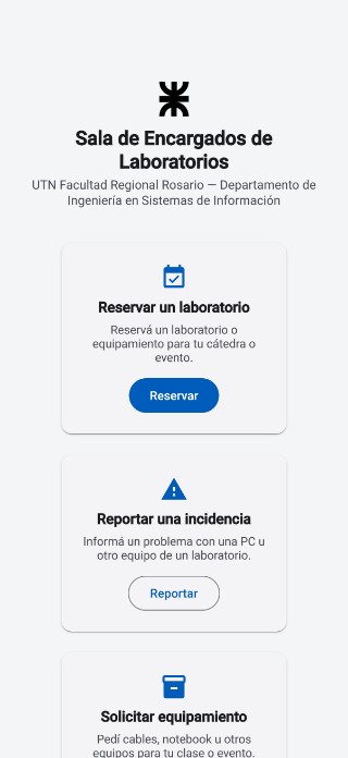 Sala de Encargados — UTN FRRo en mobile